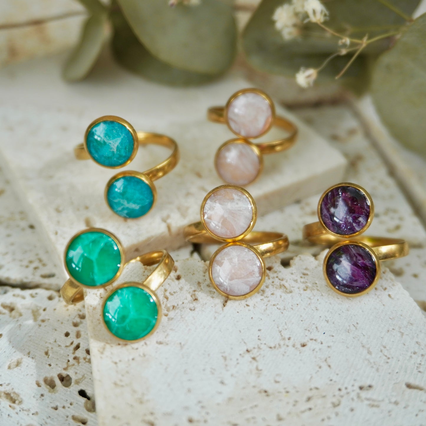 Quartz Duo Ring