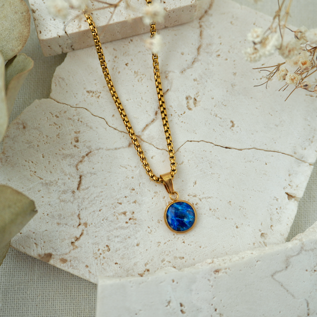 Blue Azurite Small Pendant