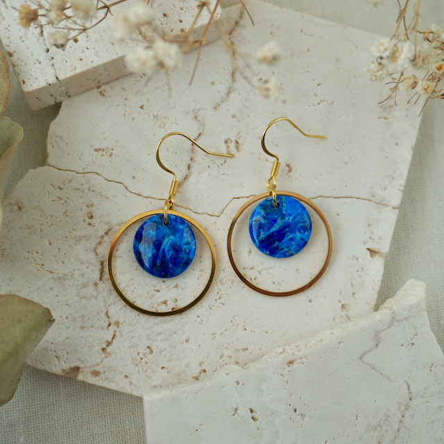 Blue Azurite Hook Hoop