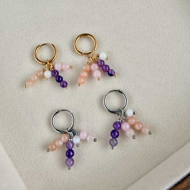 Warmth & Wonder Four Cluster Huggie Earrings
