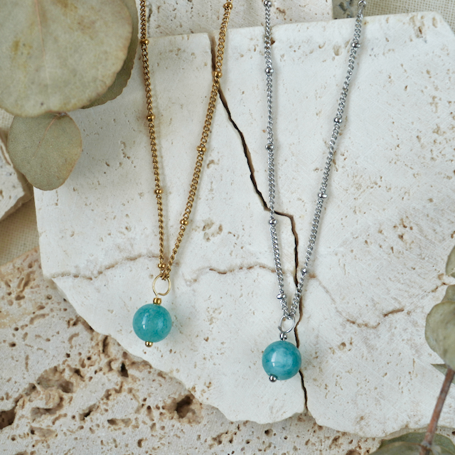 Simple Gemstone Necklace