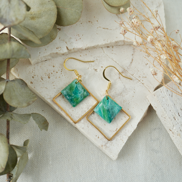 Green Quartz Hook Square