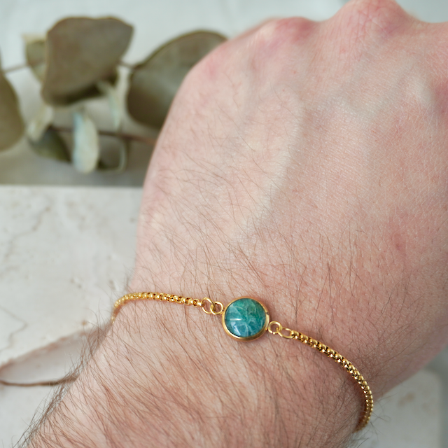 Green Quartz Adjustable Bracelet