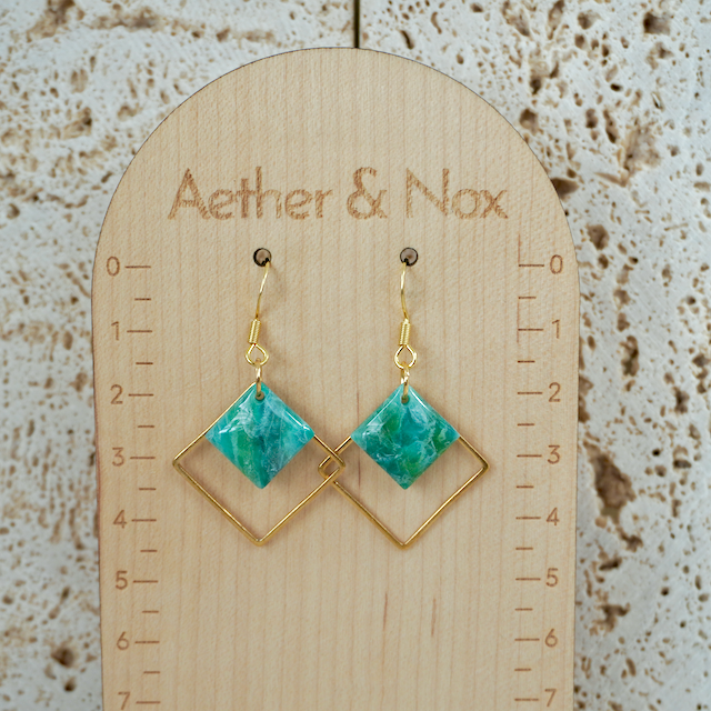 Green Quartz Hook Square