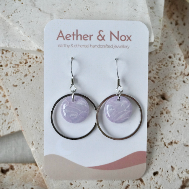 Blushed Lilac Hook Hoop