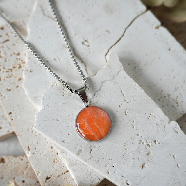 Muskmelon Orange Large Pendant