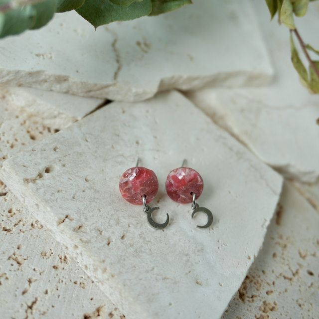 Precious Mini Charm Stud (Moon)