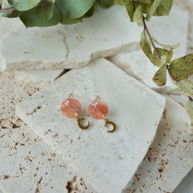 Precious Mini Charm Stud (Moon)