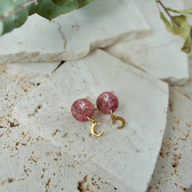 Precious Mini Charm Stud (Moon)