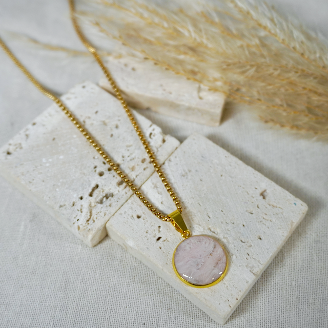 Rose Quartz Large Pendant