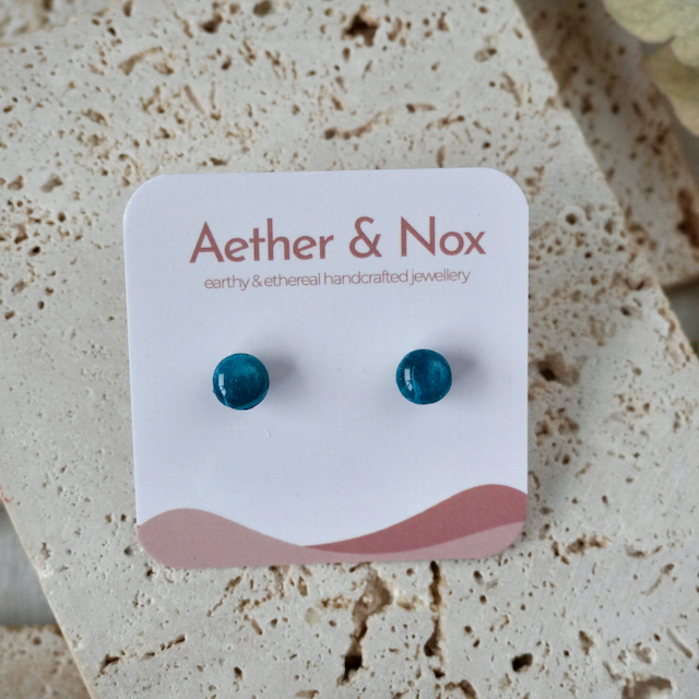 Alexandrite Green Small Studs