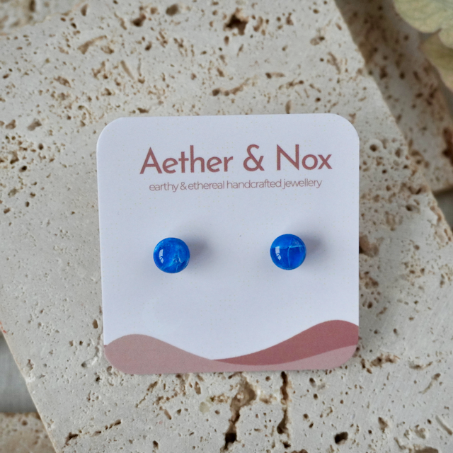 Marine Blue Small Studs