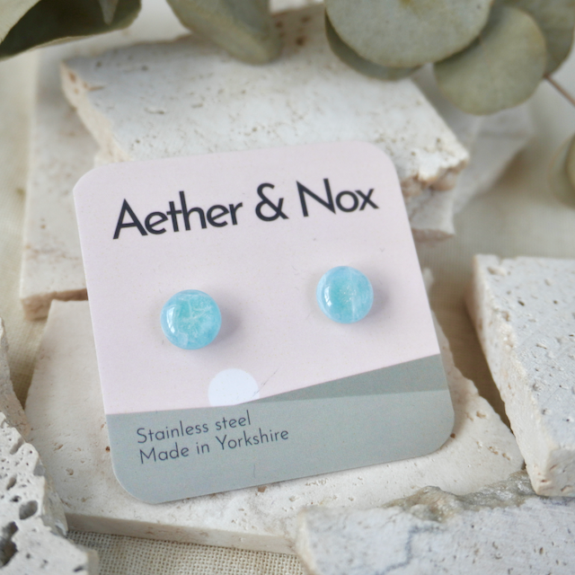 Summer Medium Round Stud (Various Summer Colours)