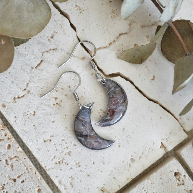 Hook Moon Earrings