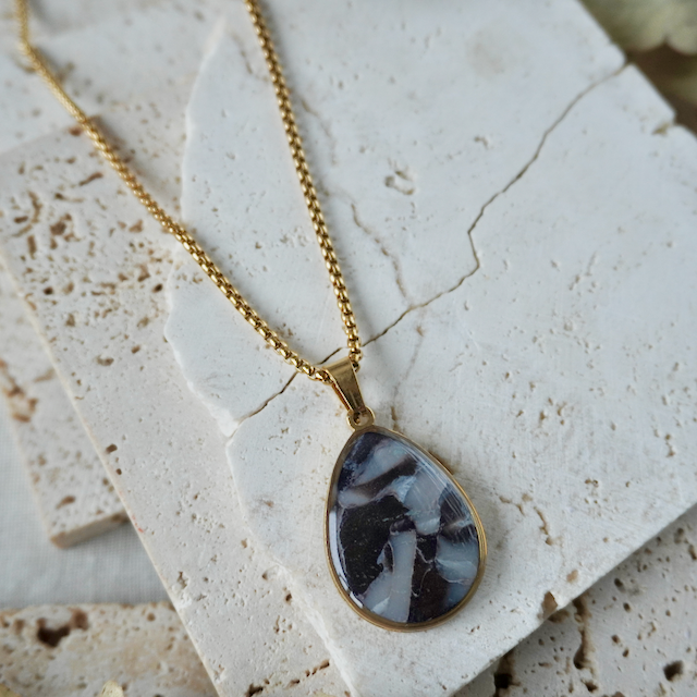 Midnight Onyx Teardrop Pendant