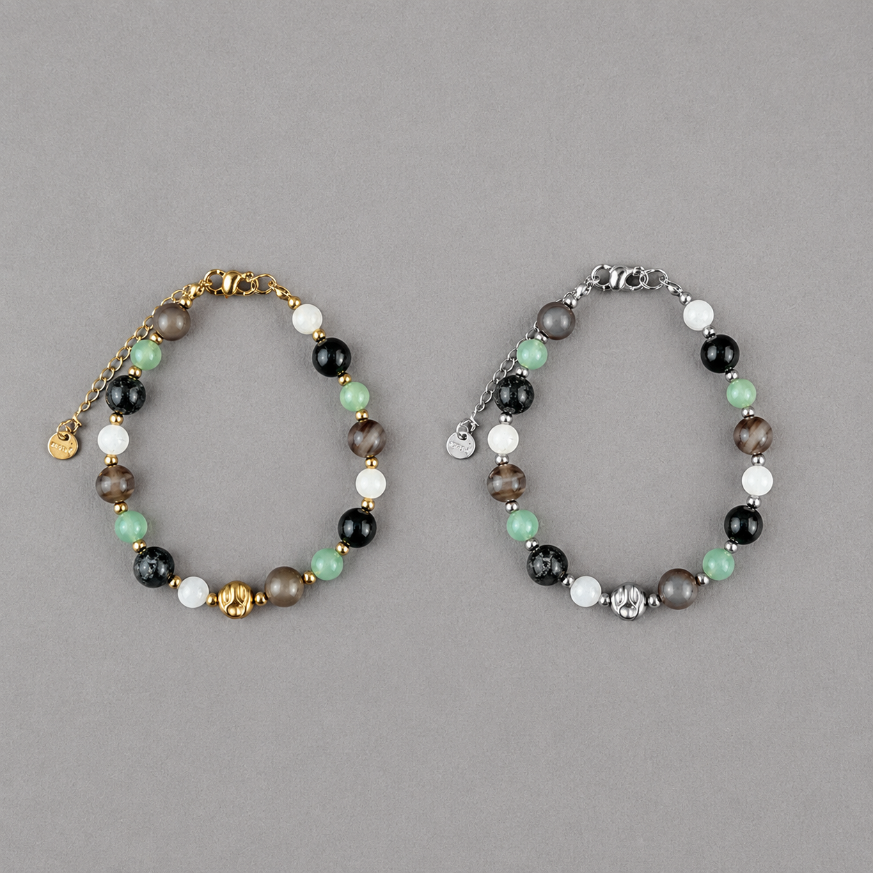 Growth & Grounding Two Chain Bracelet