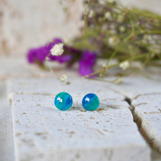 Turquoise Small Round Stud