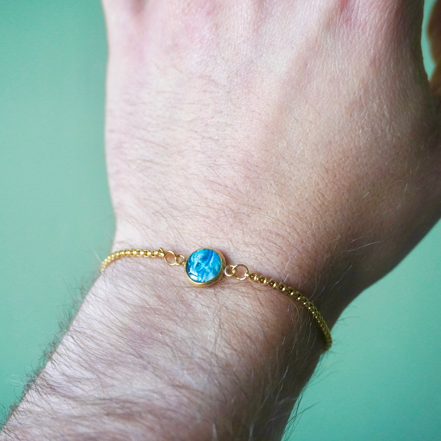 Vibrant Blue Adjustable Bracelet