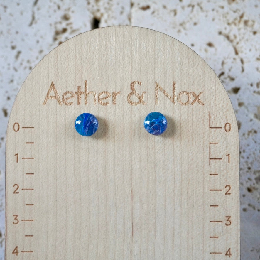 Sapphire Blue Small Stud