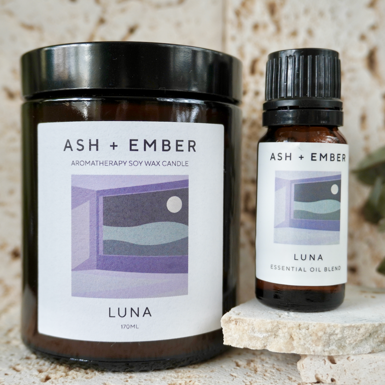 Luna Candle - Lavender and Sage