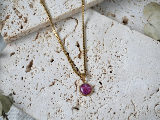 Garnet Small Pendant Necklace