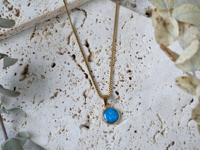 Aquamarine Small Pendant Necklace