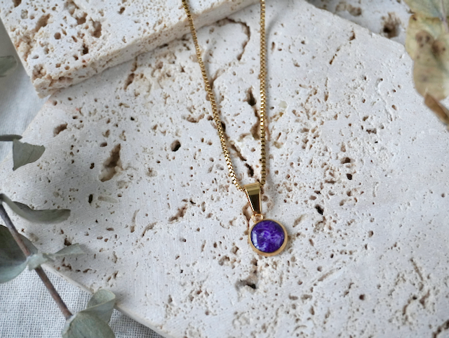 Amethyst Small Pendant Necklace