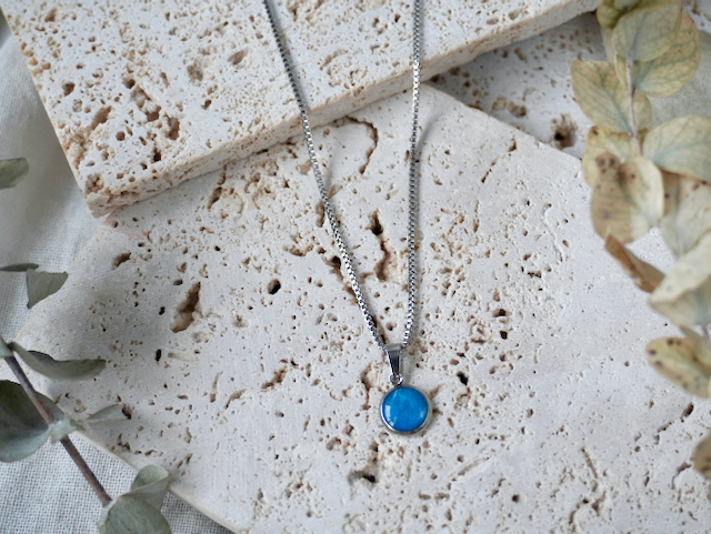 Aquamarine Small Pendant Necklace