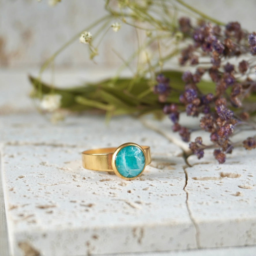 Amazonite Adjustable Ring (Small)