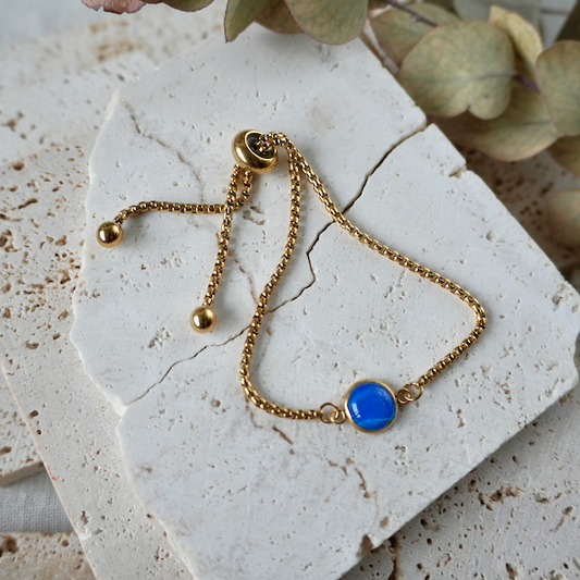 Marine Blue Adjustable Bracelet