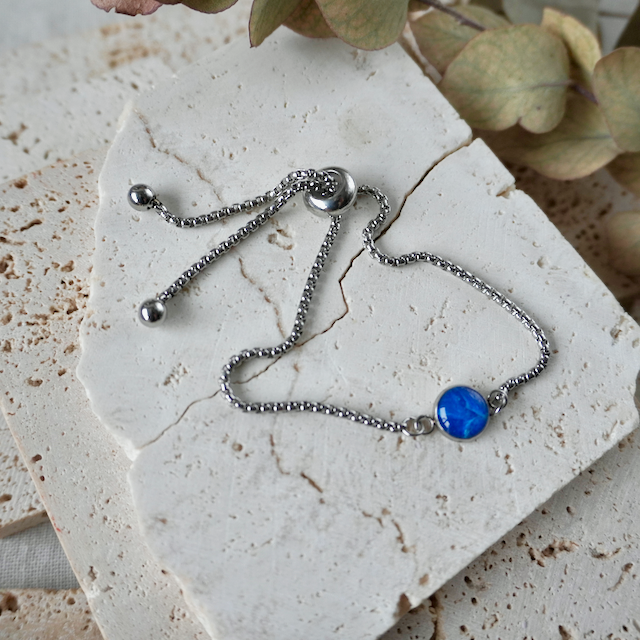 Marine Blue Adjustable Bracelet