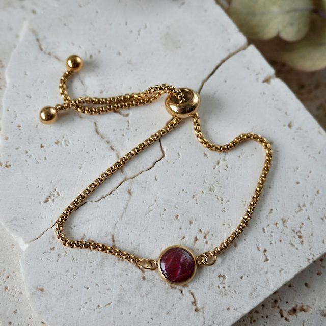 Lava Falls Red Adjustable Bracelet