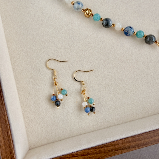 Clarity & Flow Four Bar Hook Earrings