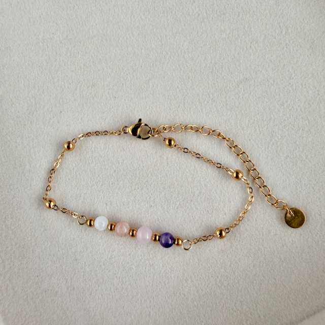 Warmth & Wonder Four Stone Bar Bracelet
