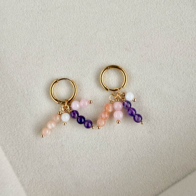 Warmth & Wonder Four Cluster Huggie Earrings