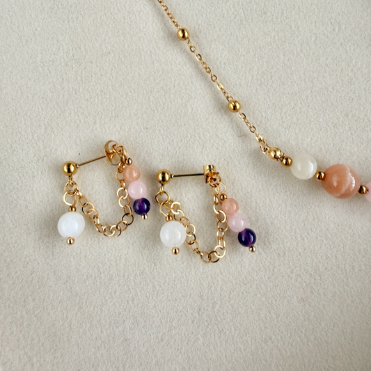Warmth & Wonder Chain Drop Stud Earrings