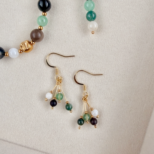 Growth & Grounding Four Bar Hook Earrings