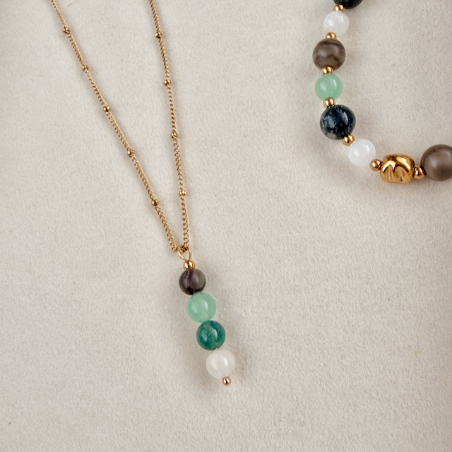 Growth & Grounding Single Drop Necklace