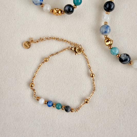 Clarity & Flow Four Stone Bar Bracelet