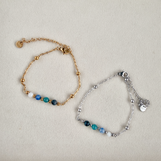Clarity & Flow Four Stone Bar Bracelet