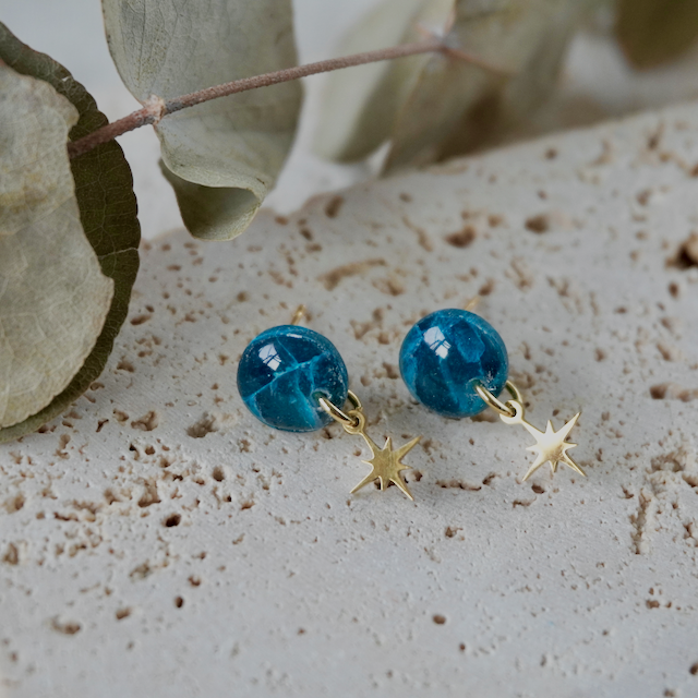 Alexandrite Green Charm Stud