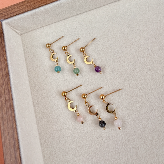 Moon Drop Studs