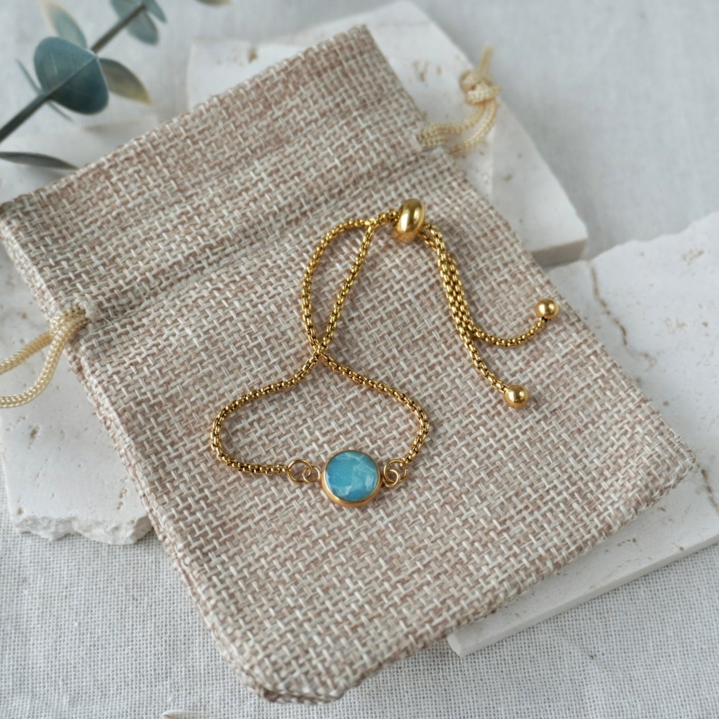 Aquamarine Adjustable Bracelet