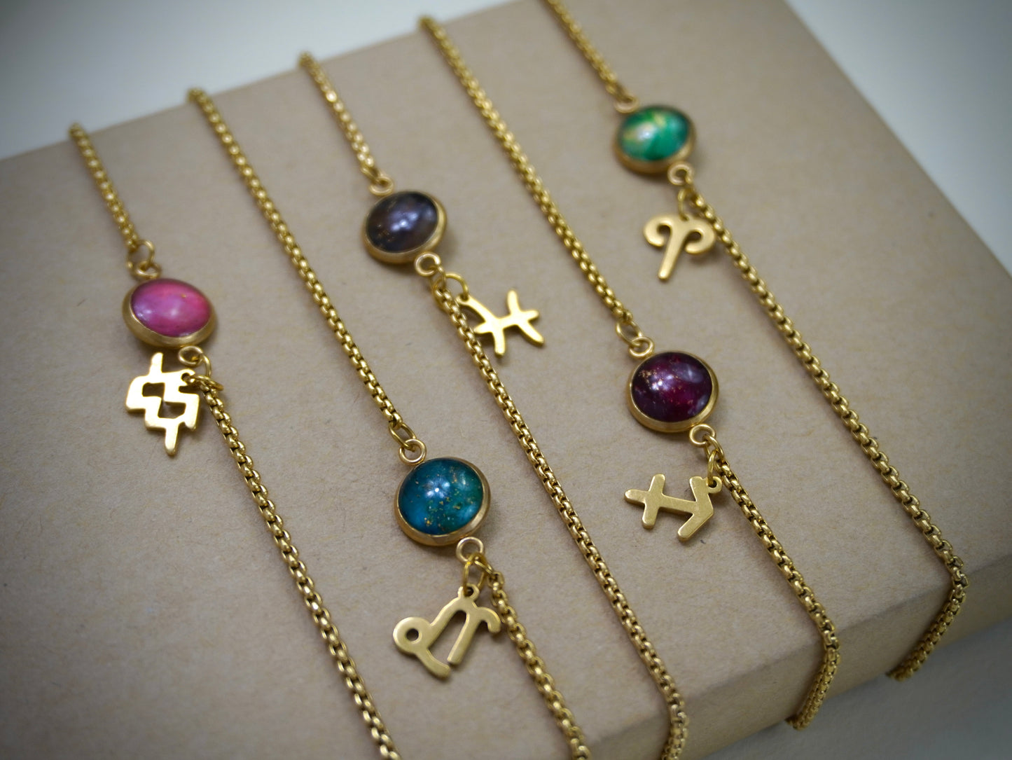 Star Sign Bracelets - Gold