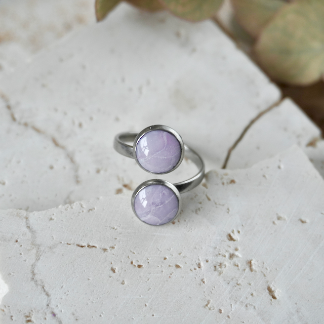 Blushed Lilac Duo Ring