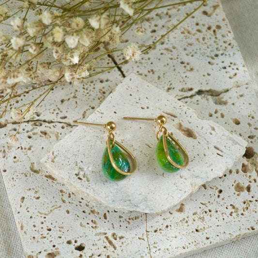 Python Green Stud Teardrop