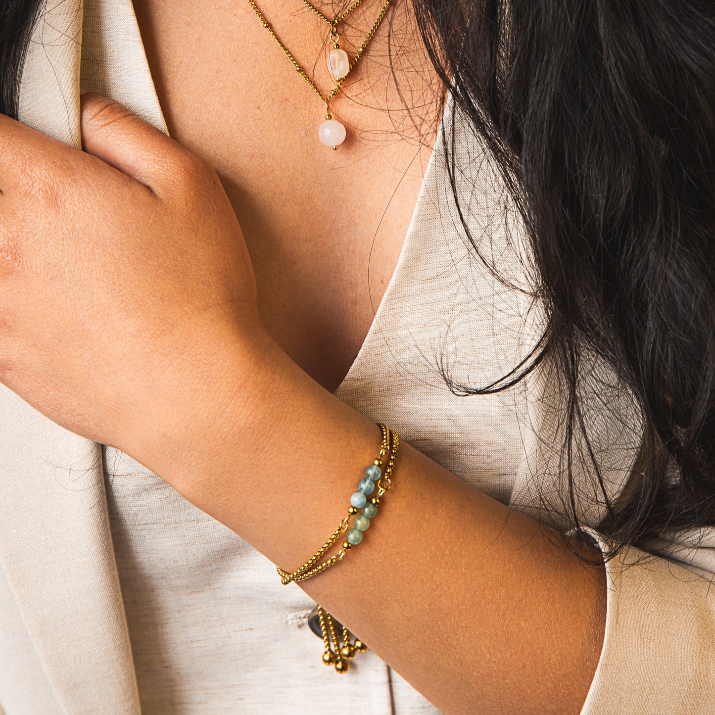 Triple Row Bracelet