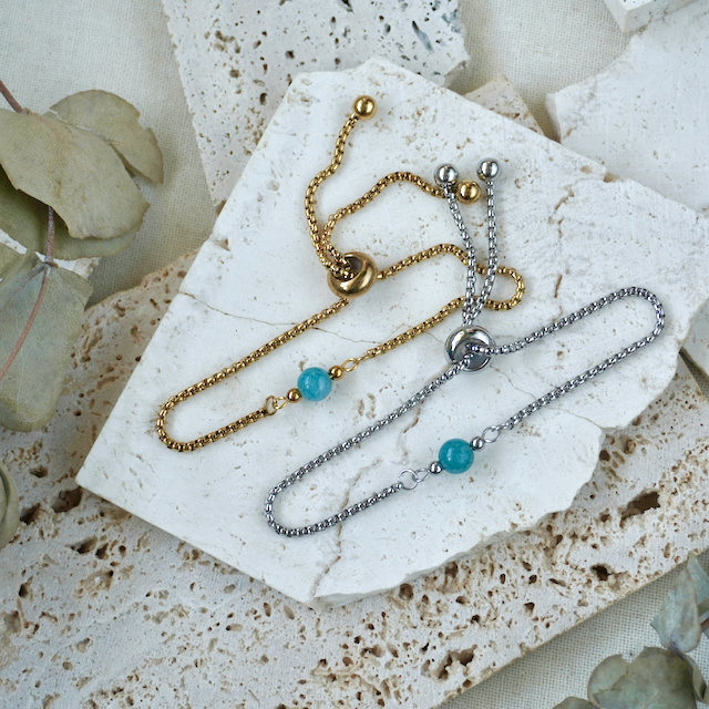 Simple Gemstone Bracelet