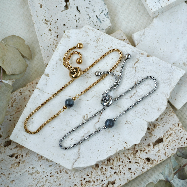 Simple Gemstone Bracelet