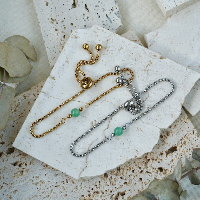Simple Gemstone Bracelet